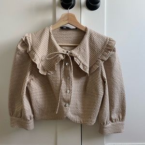 Zara peter pan collar shirt